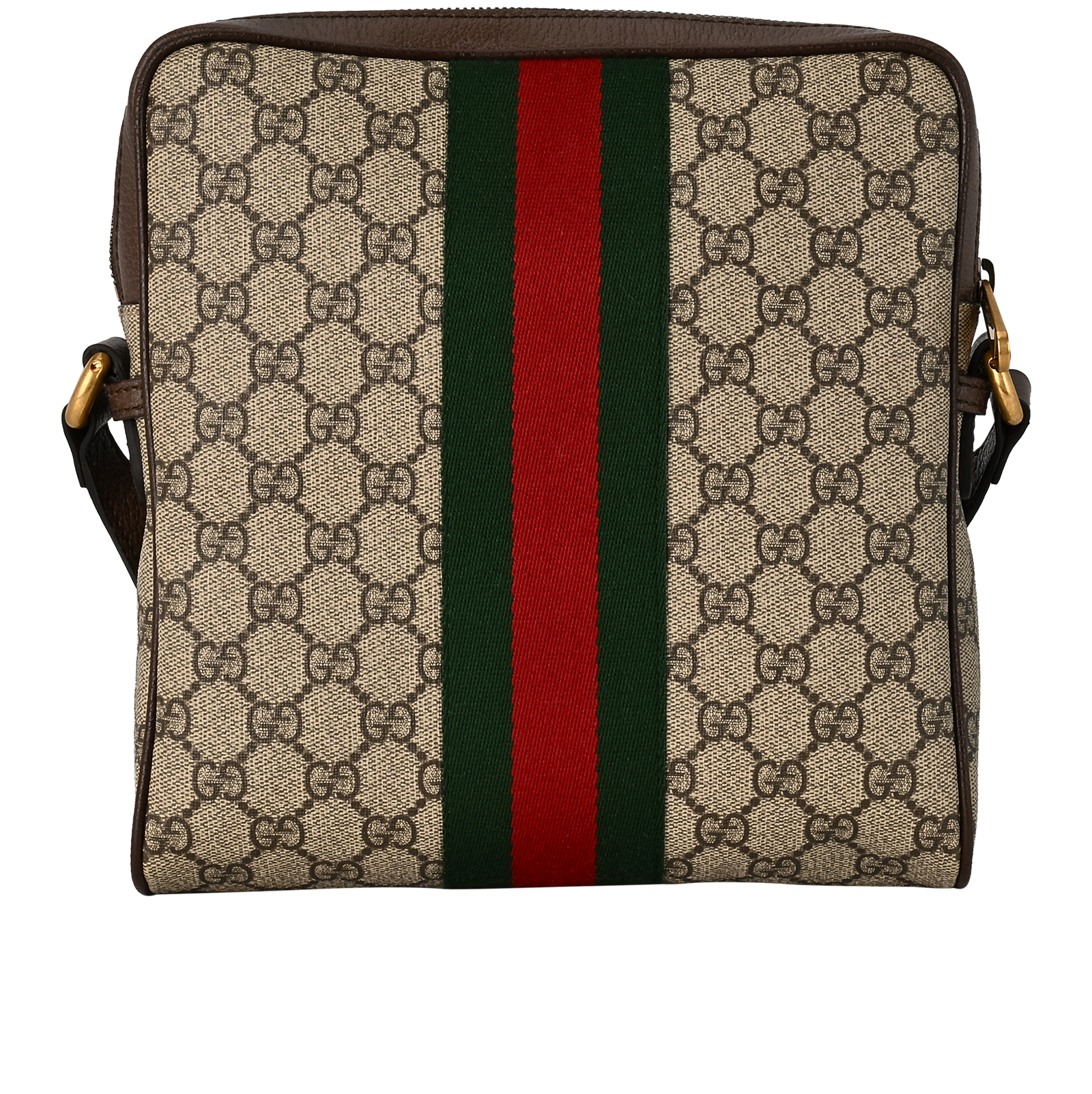 Small Ophidia Messenger, &pound;595, Handbags, Beige, Canvas, Back view